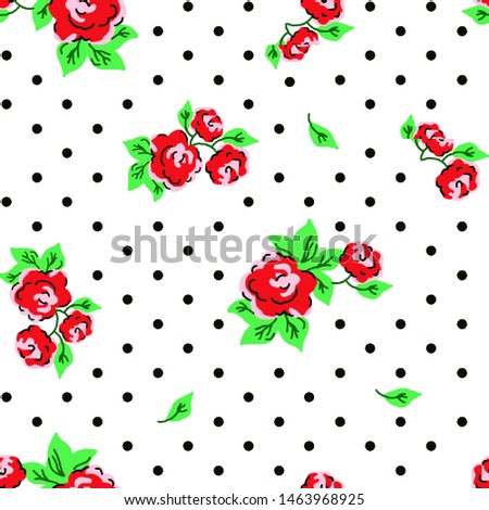 flower pattern with soft colors