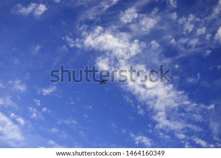 Beautiful morning clouds sky background.