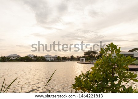 Samut Sakhon, Thailand, July 23, 2019, the scenery of Sarin Park Located close to Sinsakhon Industrial Estate