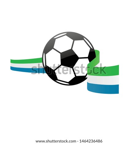 Sierra  national flag football . Sierra  football championship banner. Simple vector Sierra  flag