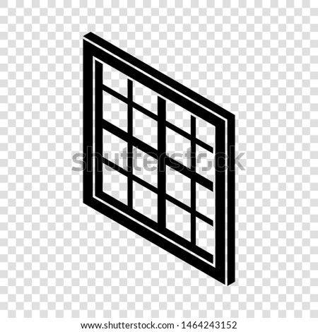 Lattice window frame icon. Simple illustration of lattice window frame vector icon for web