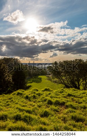 Beautiful view from One Tree Hill at Auckland, New Zealand