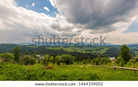 Village in the mountains Carpathians