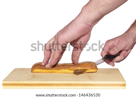 Cutting bread process