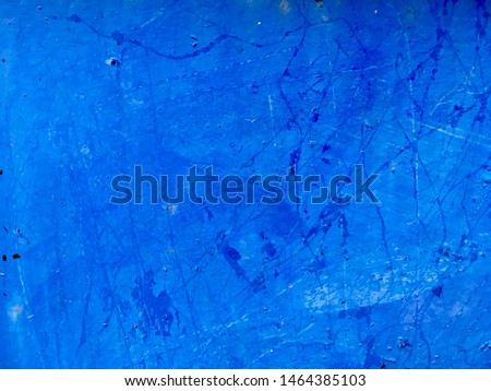 Blue metal paint plate texture for background design