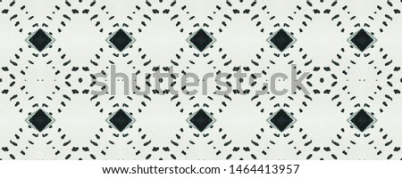 Dotted ornate texture. Simple dots and rhombuses pattern. Primitive ethnic embroidery. Tribal boho rug design. Black and white seamless pattern. Dotted simple ornament. Aztec motifs. Abstract tile Royalty-Free Stock Photo #1464413957