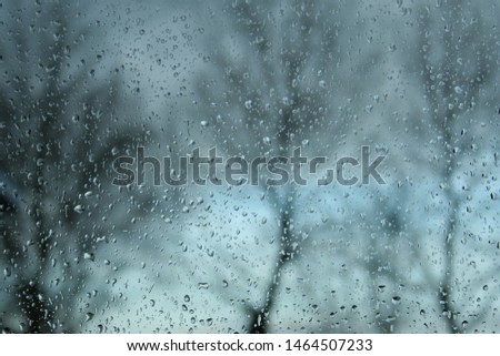 Raindrops on a Window, Abstract Background
