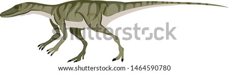 Small dinosour, illustration, vector on white background.