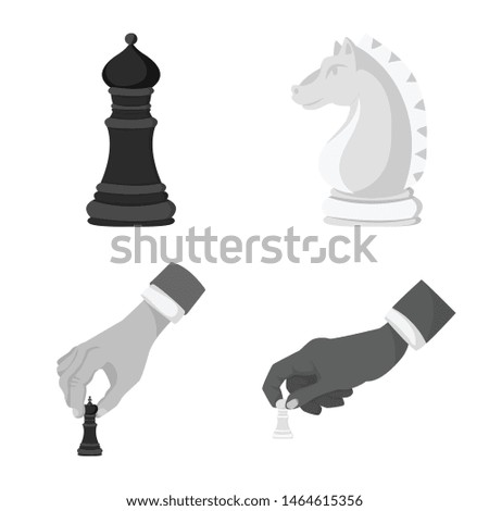 Vector illustration of tactical and play sign. Set of tactical and thin stock vector illustration.