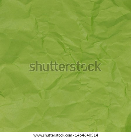 Green of Crumpled Paper Texture