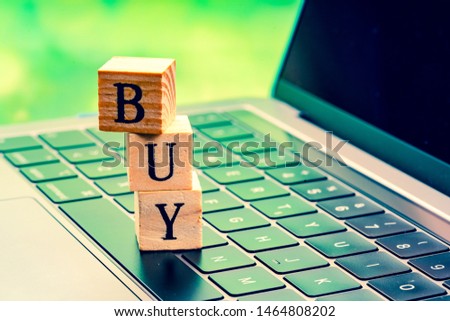 letter cubes and internet shopping