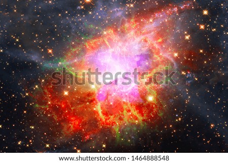 Amazing galaxy. Stars, nebula and gas. The elements of this image furnished by NASA.
