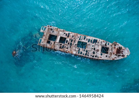 Sapona Shipwreck of the Bahamas in the Caribbean  Royalty-Free Stock Photo #1464958424