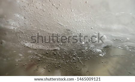 Macro shot of frozen ice texture