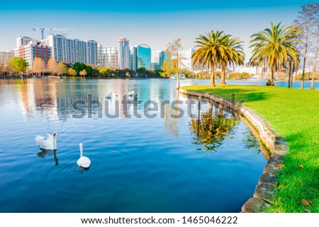 Orlando. Located in Lake Eola Park, Orlando, Florida, USA. Royalty-Free Stock Photo #1465046222