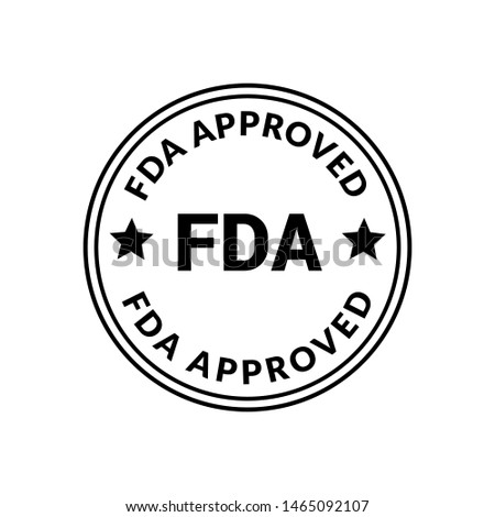 Fda approved stamp. rubber stamp with the text Fda approved. Fda approved label, badge, logo,seal Royalty-Free Stock Photo #1465092107