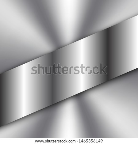 Abstract Vector Steel Background with Metal Shape on Top