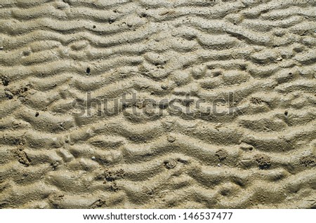 the pattern of water waves on the ocean beach