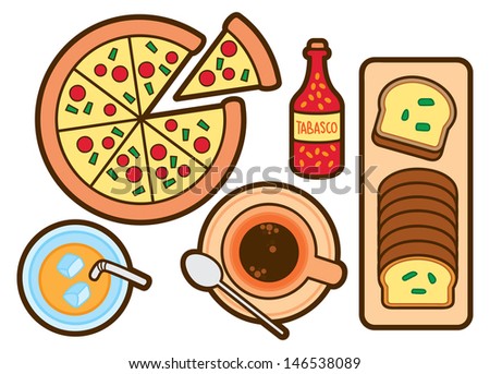 Food and beverage cute icon