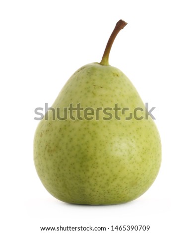Fresh ripe pear isolated on white background