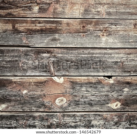 Old dark wooden wall background