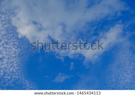 blue sky with cloud closeup. Beautiful clouds