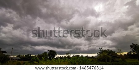 Rain clouds in the rainy season