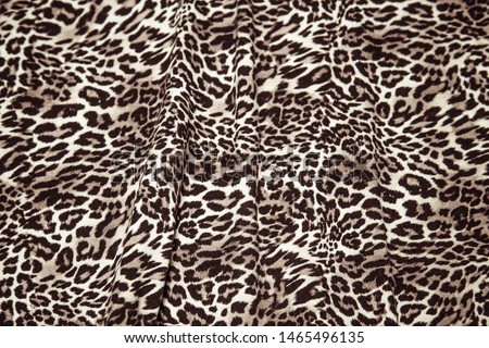Leopard effect fabric pattern Background sample