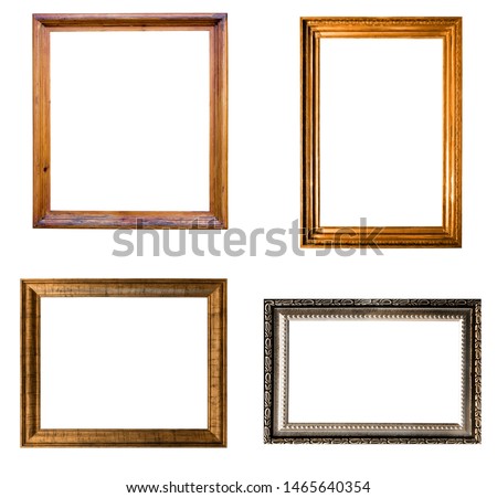 frame set isolated on white background. template for design