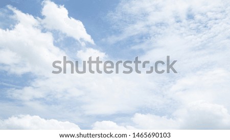 The blue sky is cloudy. Beautiful , creative nature. Sky background