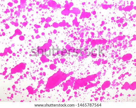 Abstract pink ink color splash background