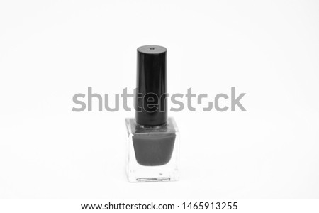 Manicure salon. Beauty and care concept. Nail polish white background. Durability and quality of nail polish coating. Gel polish modern technology. Pick color. Nail polish bottle bright color.