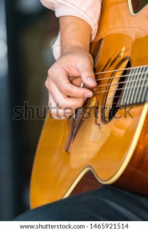 Jazz festival.Playing a musical instrument Royalty-Free Stock Photo #1465921514
