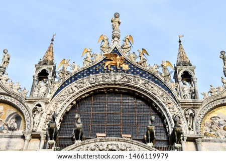 san marco square in venice, photo as a background, digital image