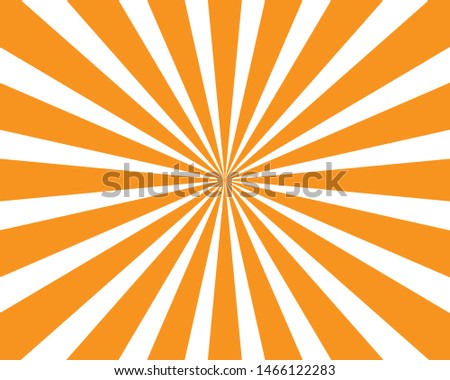 Orange ray star burst background