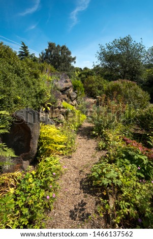 Victorian garden path background image