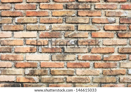 Background of brick wall texture Stock Photo: 