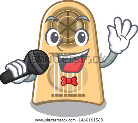 Singing egg slicer in the mascot shape