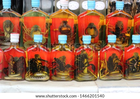 Pickle snake and scorpion in alcohol were sold,snake and scorpion in whisky bottles