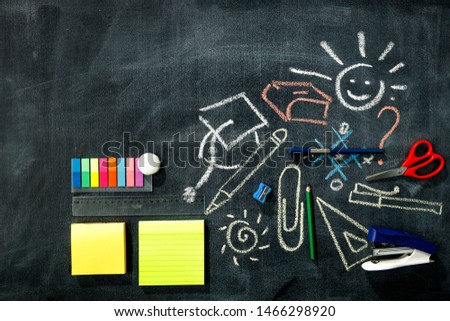 School background of free space for your decoration and blackboard. 