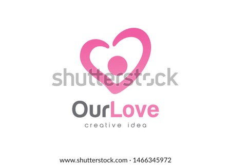 Creative Love Care Logo Design Template