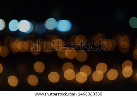 ฺBlurred photo bokeh, candlelight and night lights