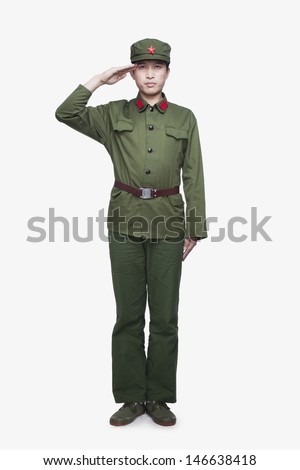 Soldier Giving Salute