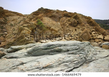 Background with big stones, Greece