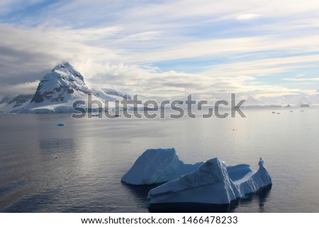An iceberg in the Bismarck Strait in the Antarctic Peninsula, Antarctica