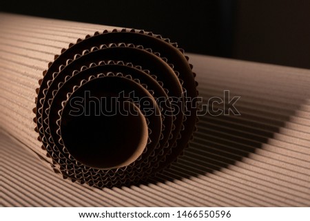 corrugated cardboard background for advertising and design
