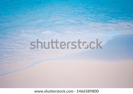 blue beach, yellow sand use for background 