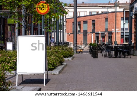 ready street mockup. Billboard for your advertising. Royalty-Free Stock Photo #1466611544