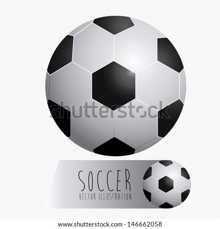 soccer design over white background vector illustration 