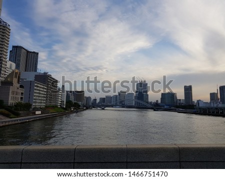 River view at Tokyo Kachidoki bridge